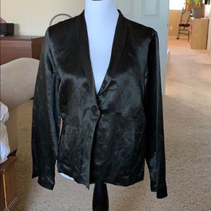 Olive green Eileen Fisher thin Blazer